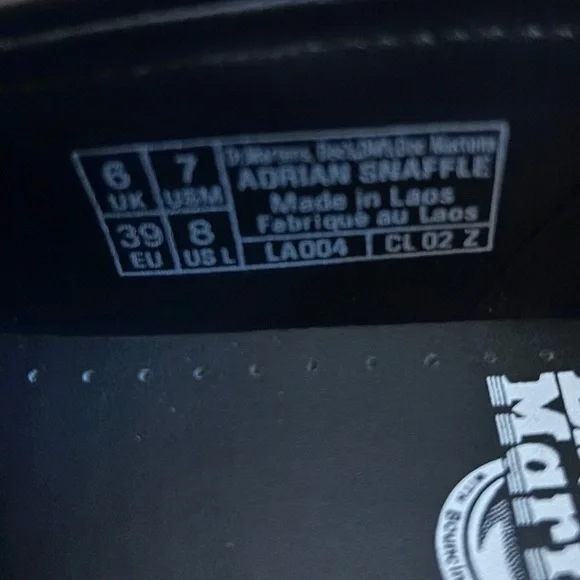 Dr. Martens Black Leather Loafers Adrian Snaffle Women’s 8 NIB - Picture 6 of 9